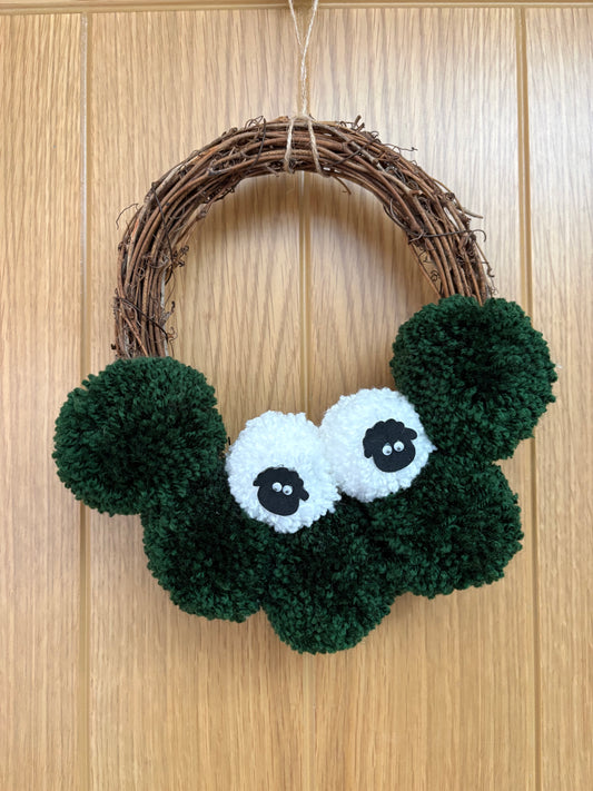 Sheep in a meadow wreath