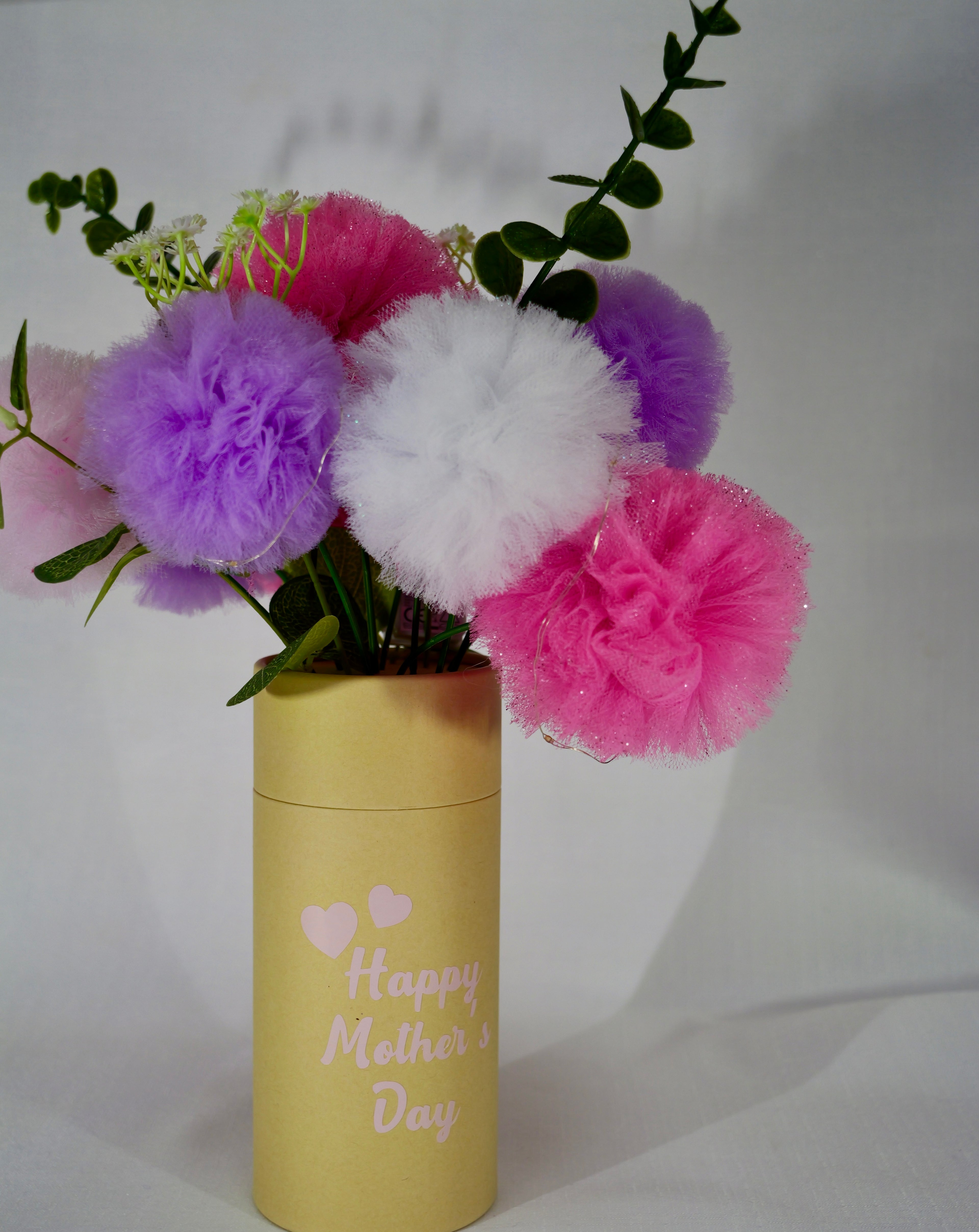 Tulle Gift Bouquet with Lights