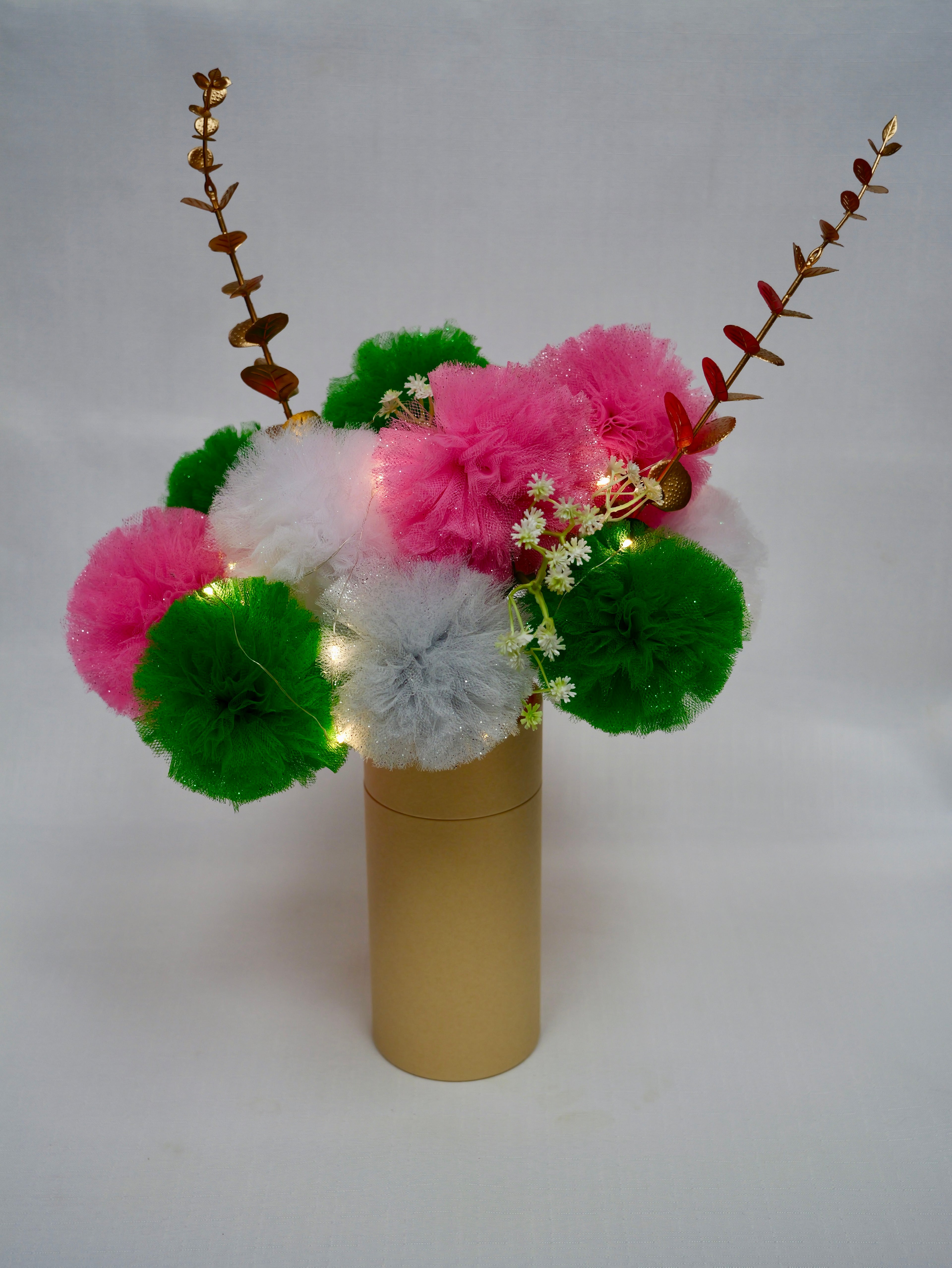 Tulle Gift Bouquet with Lights