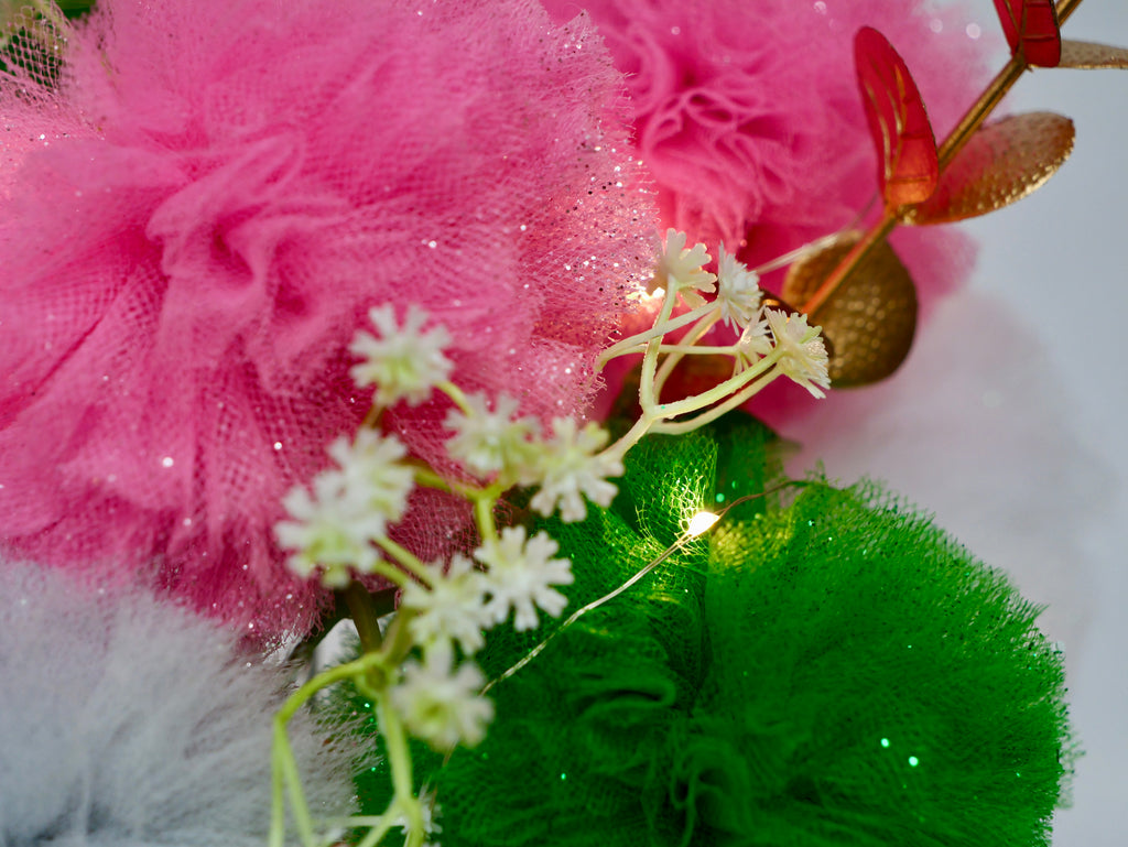 Tulle Gift Bouquet with Lights
