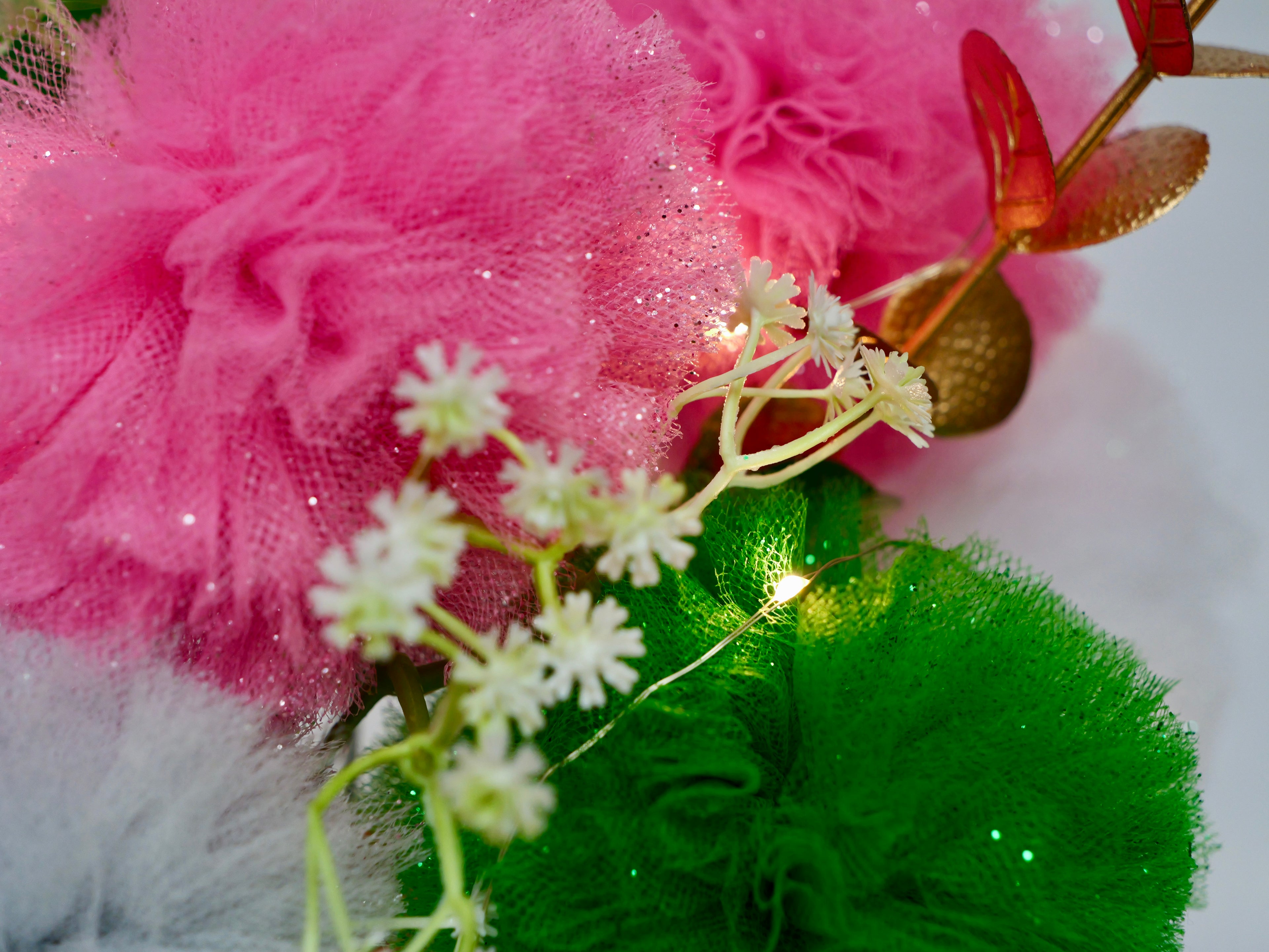 Tulle Gift Bouquet with Lights